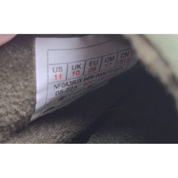 The North Face Youth Thermoball traction Mule II Slipper youth kids size 11 - Picture 9 of 9